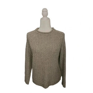 Vintage Carolyn Taylor Boxy Cable Knit Sweater Cottage Prairie